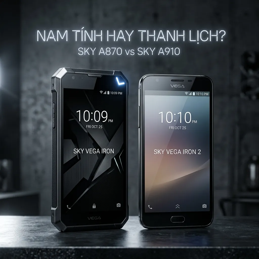 So sánh thiết kế Sky A870 và Sky A910: Chọn nam tính hay thanh lịch?