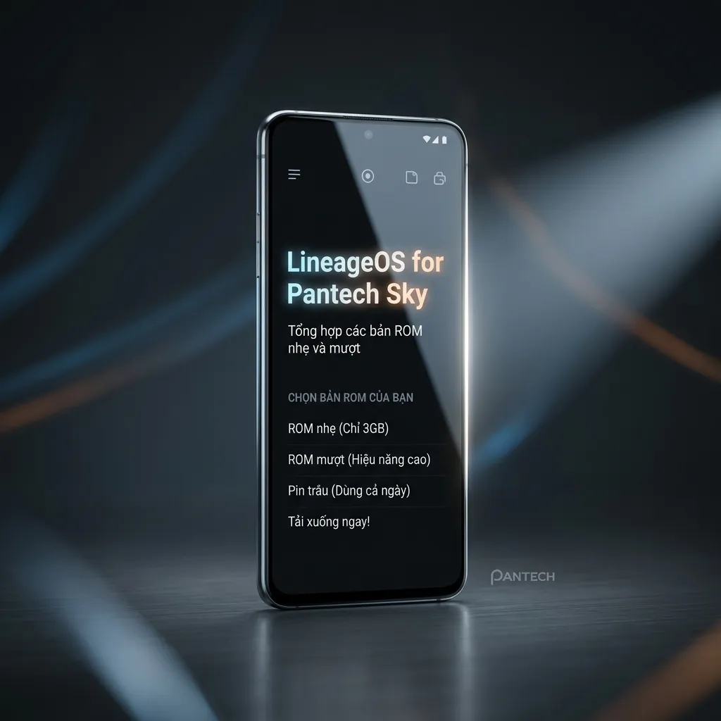 Tổng hợp các bản ROM LineageOS nhẹ và mượt cho Pantech Sky
